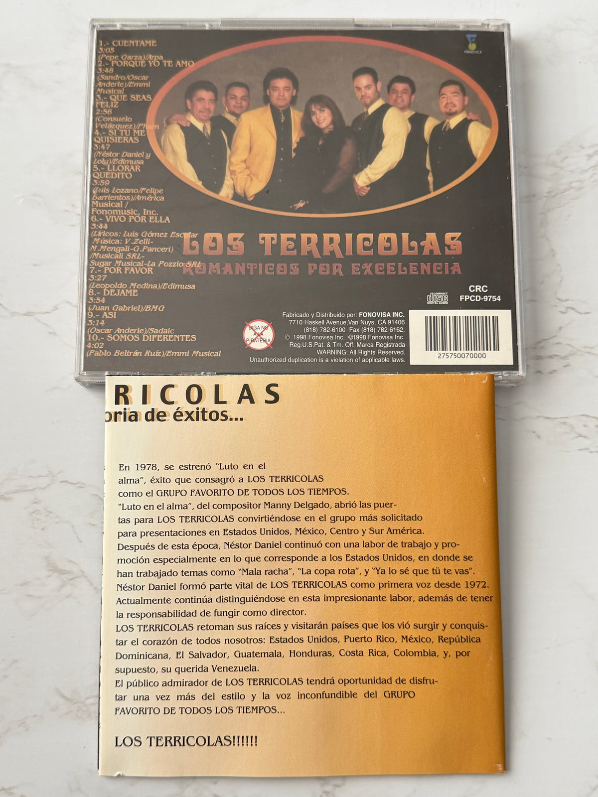 Los Terricolas – Romanticos Por Excelencia (1998)