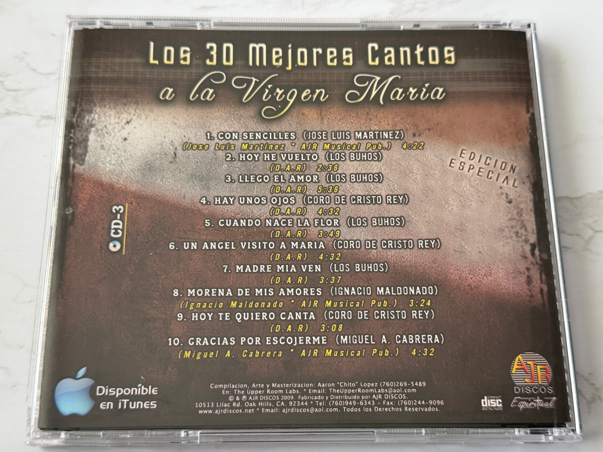 Los 30 Mejores Cantos A La Virgen Maria - Edicion Especial (3-CD Set) (2009)