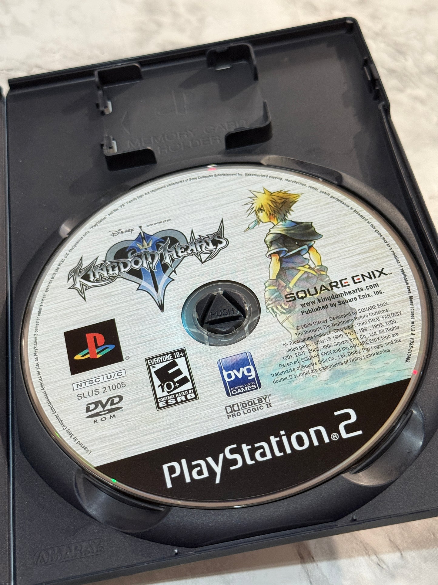 Kingdom Hearts II PS2 Black Label CIB Complete w/Manual Square Enix Disney
