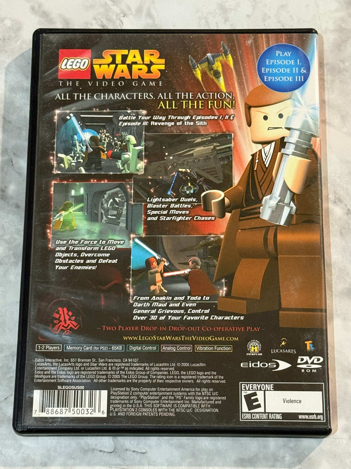 LEGO Star Wars The Video Game PS2 Greatest Hits CIB Complete w/Manual Eidos