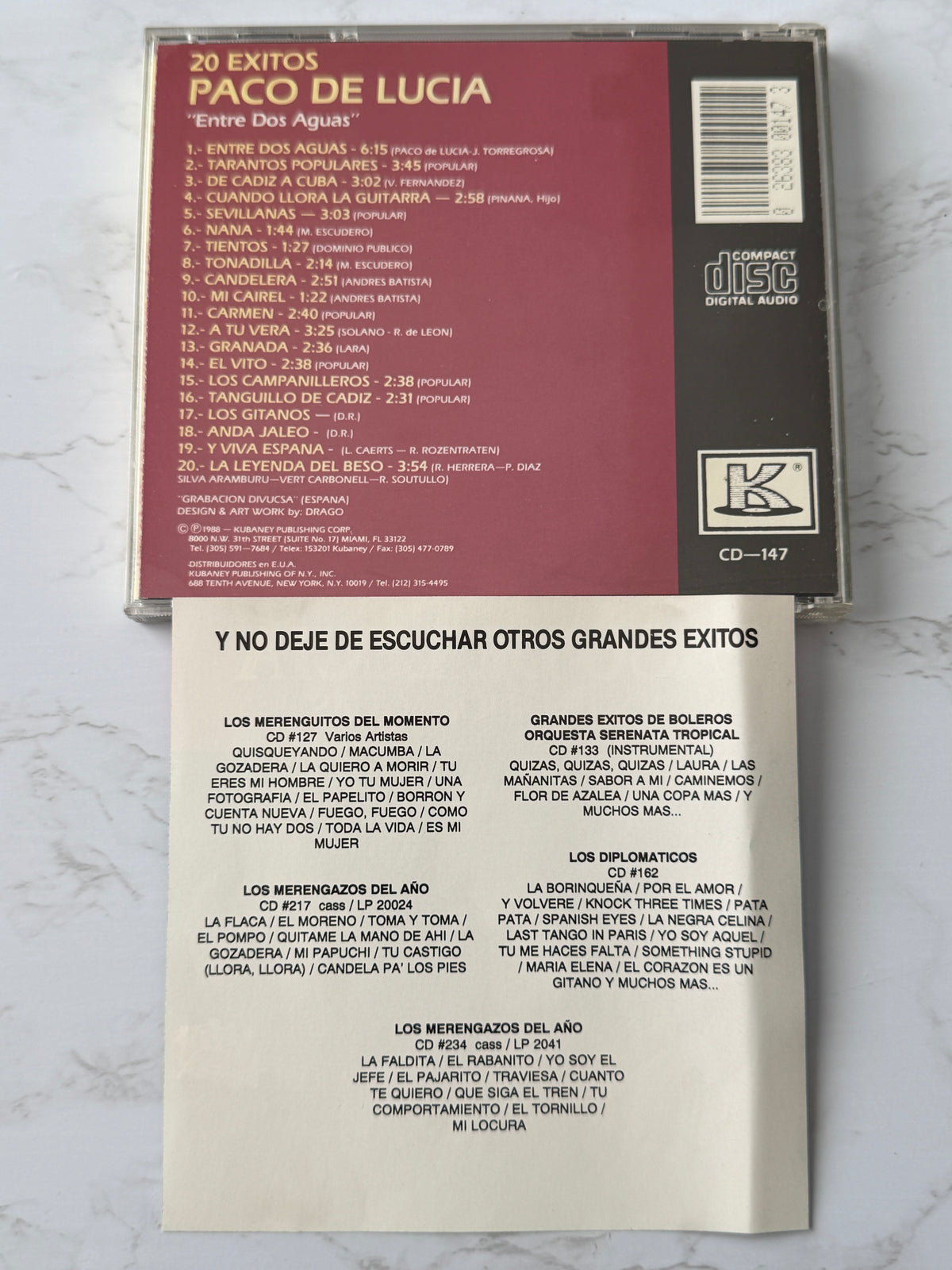 Paco De Lucia / Andres Batista / Manolo Sanlucar – Entre Dos Aguas (1993)