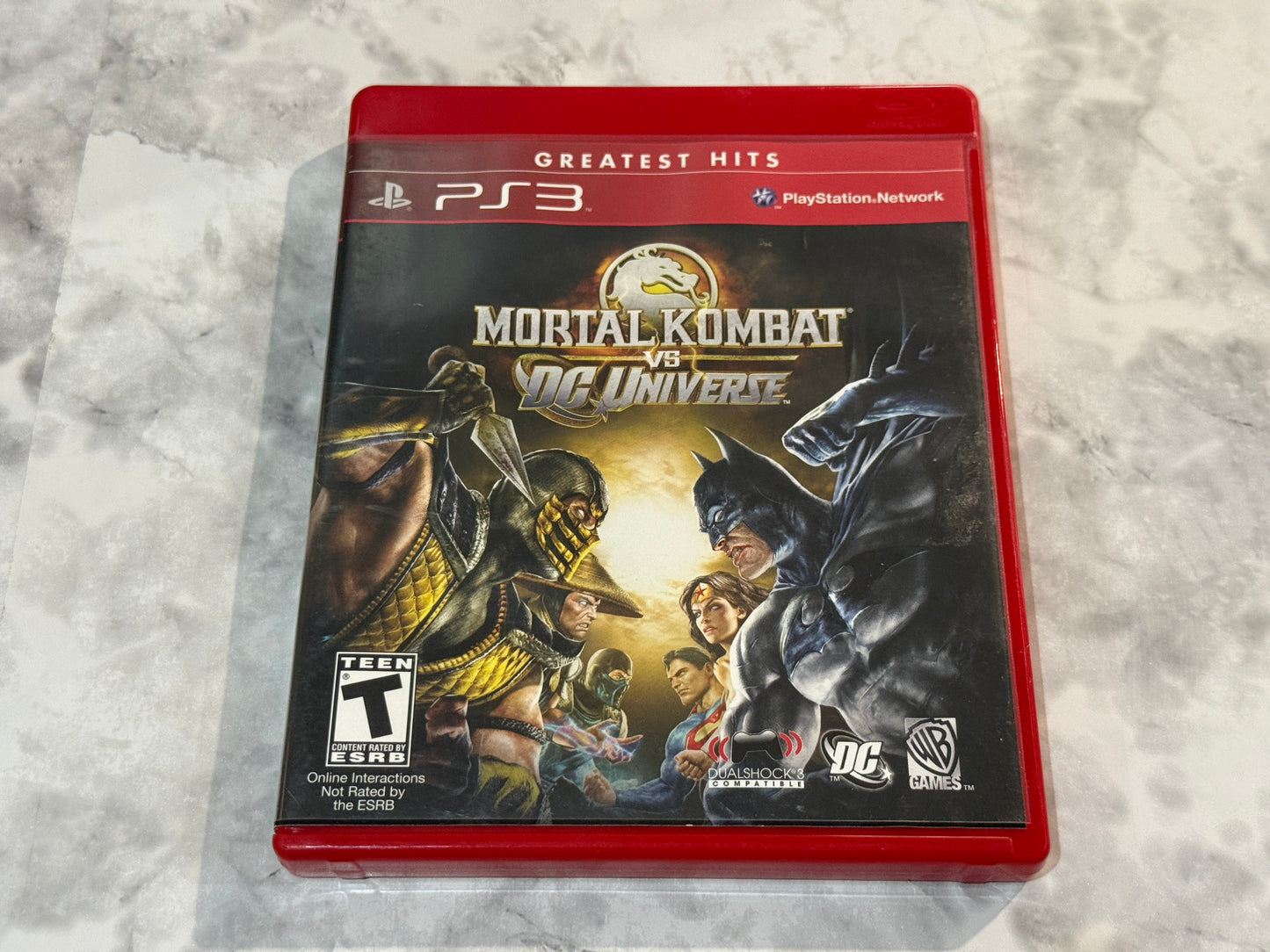 Mortal Kombat vs DC Universe PS3 Greatest Hits CIB Complete w/Manual Scorpion