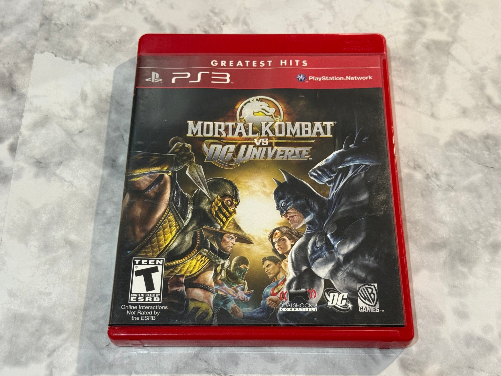 Mortal Kombat vs DC Universe PS3 Greatest Hits CIB Complete w/Manual Scorpion