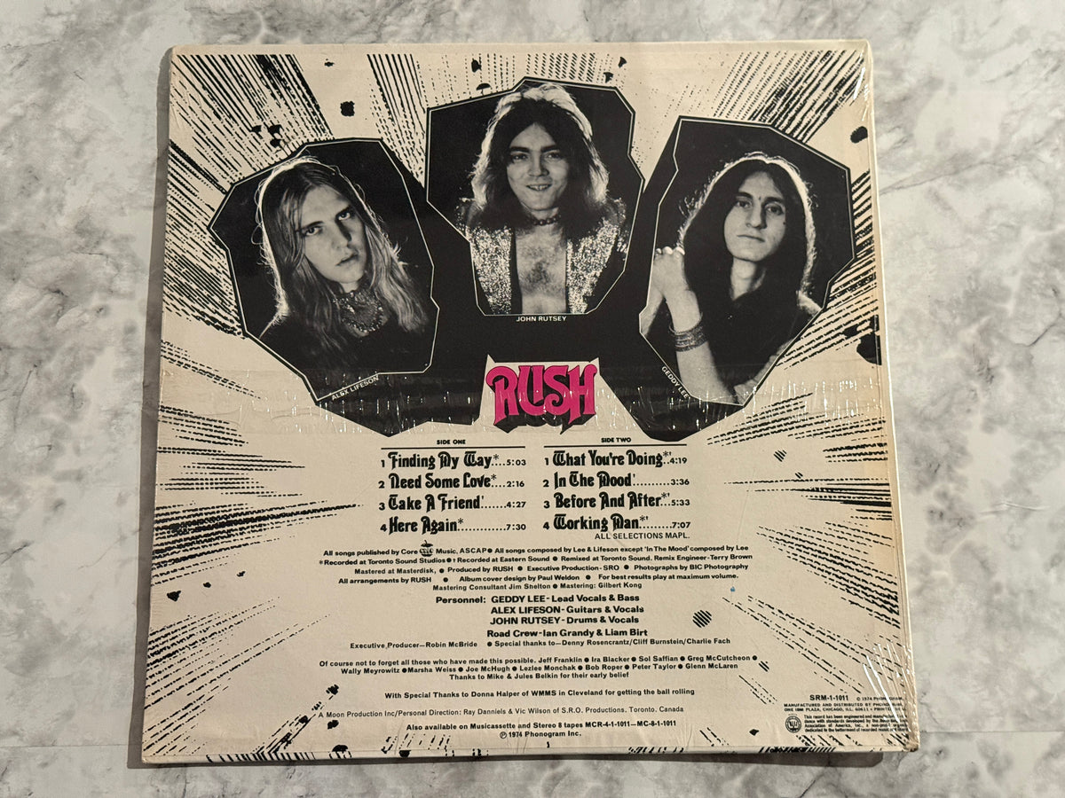 Rush Self-Titled Debut LP 1974 SEALED! USA Press No Barcode Mercury SRM-1-1011