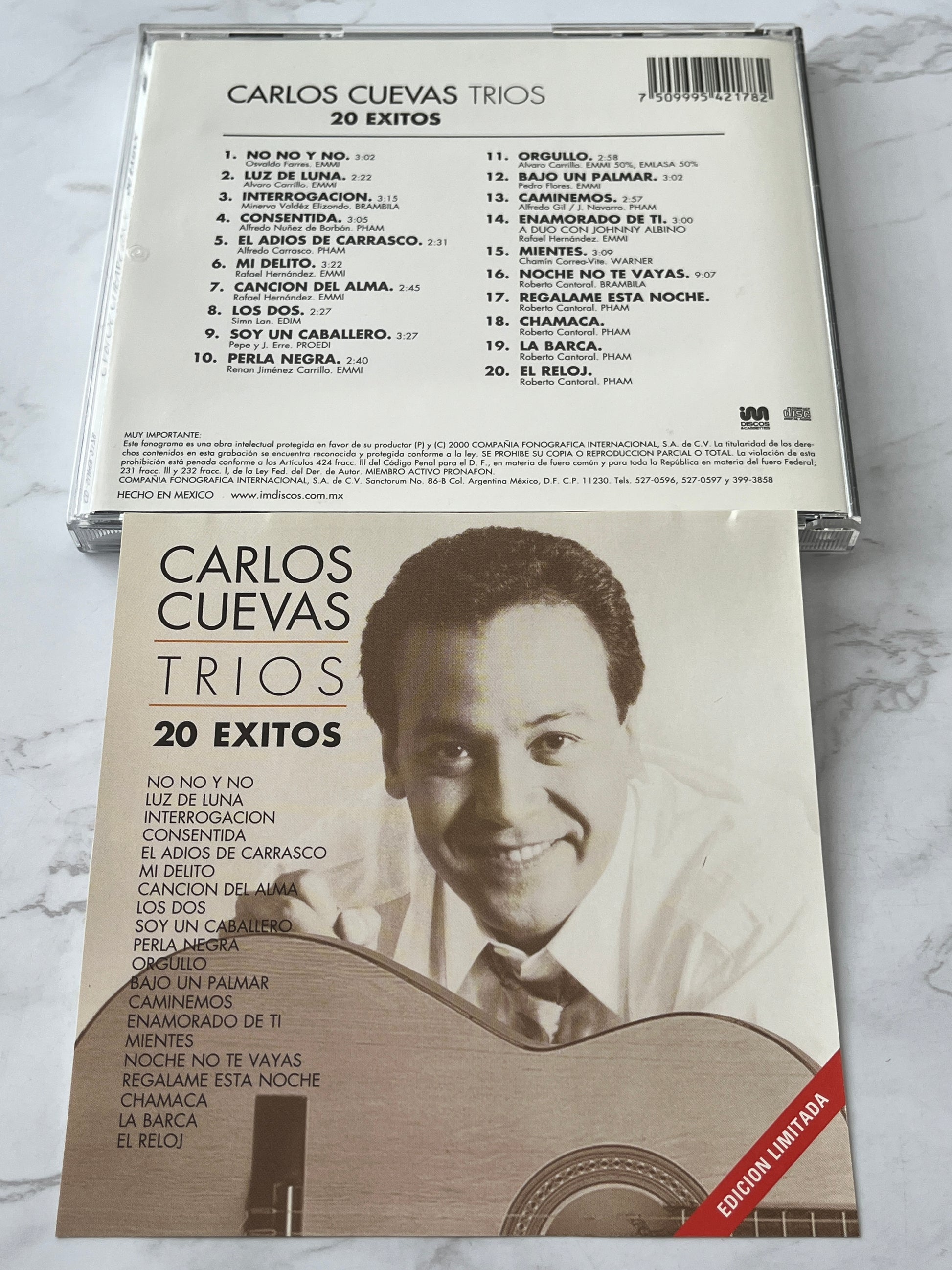 Carlos Cuevas – Trios 20 Exitos (2000)