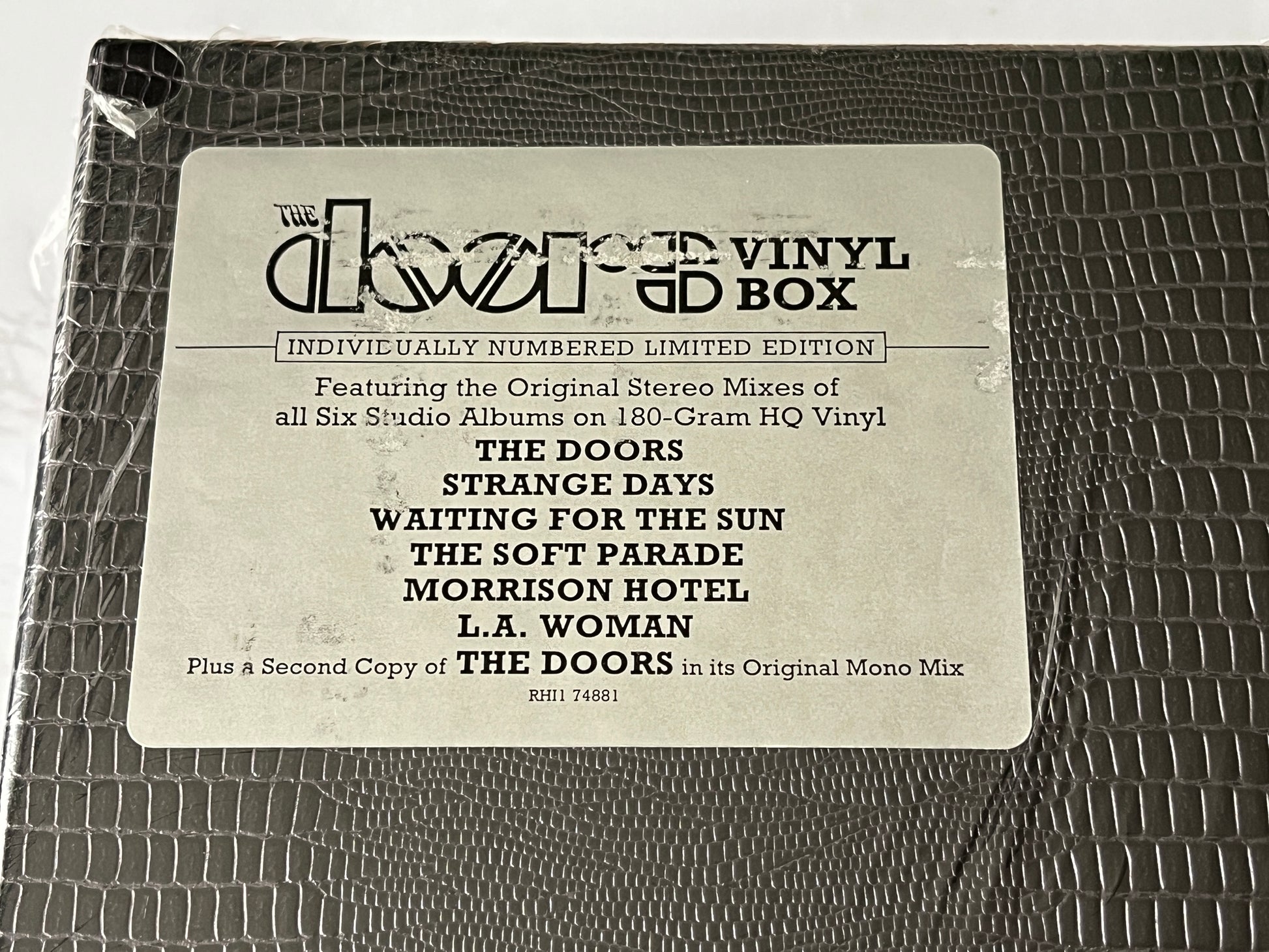 The Doors Vinyl Box 7 LP SEALED! 180 Gm Audiophile Press RARE 2008 Rhino #03145