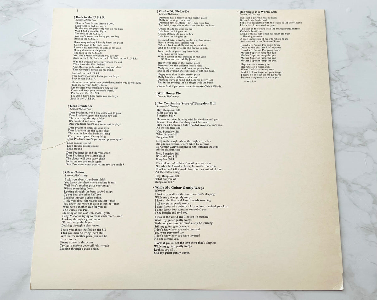 Beatles White Album 2 LP MFSL JAPAN PRESS COMPLETE! Mobile Fidelity MFSL 2-072