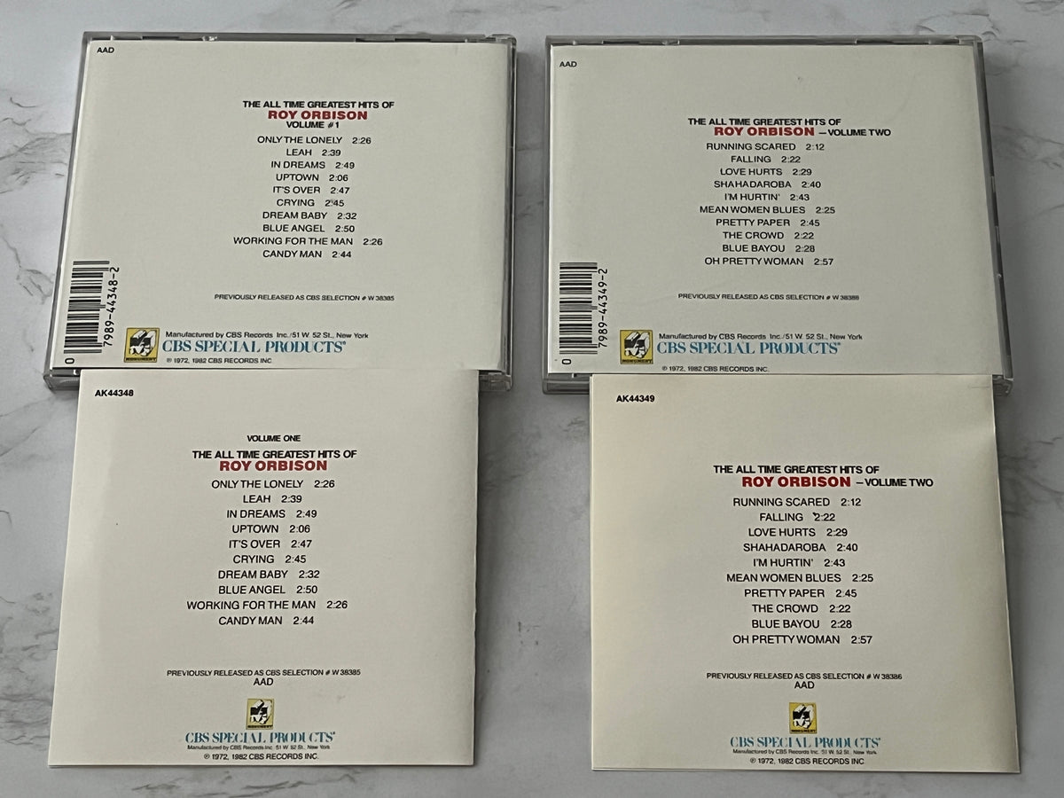 Roy Orbison – The All-Time Greatest Hits Of Roy Orbison Volume One & Volume Two (2-CD Set) [DADC PRESS]