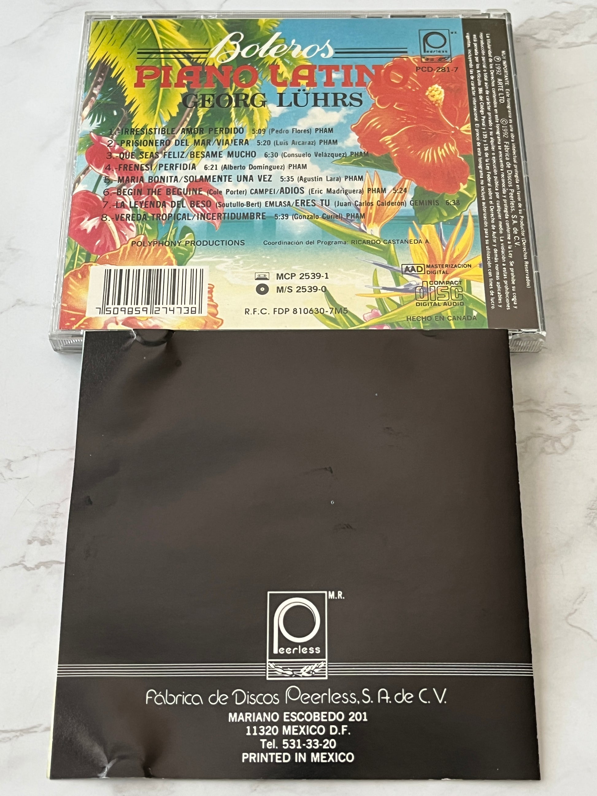 Georg Lührs – Boleros: Piano Latino (1992) [CANADA PRESS]