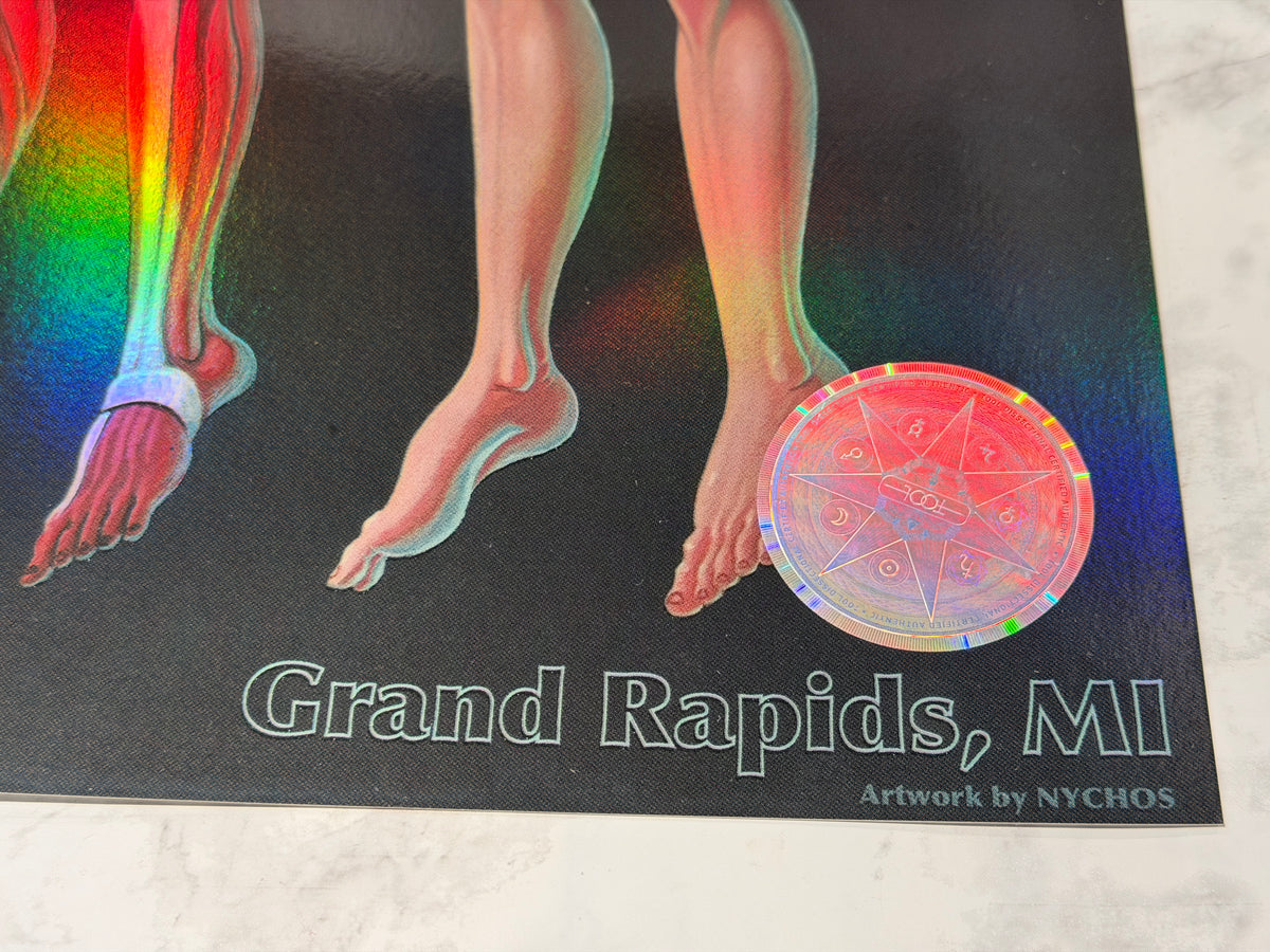 TOOL Concert Poster Grand Rapids MI 3/8/2022 NYCHOS Foil Numbered /750 Van Andel