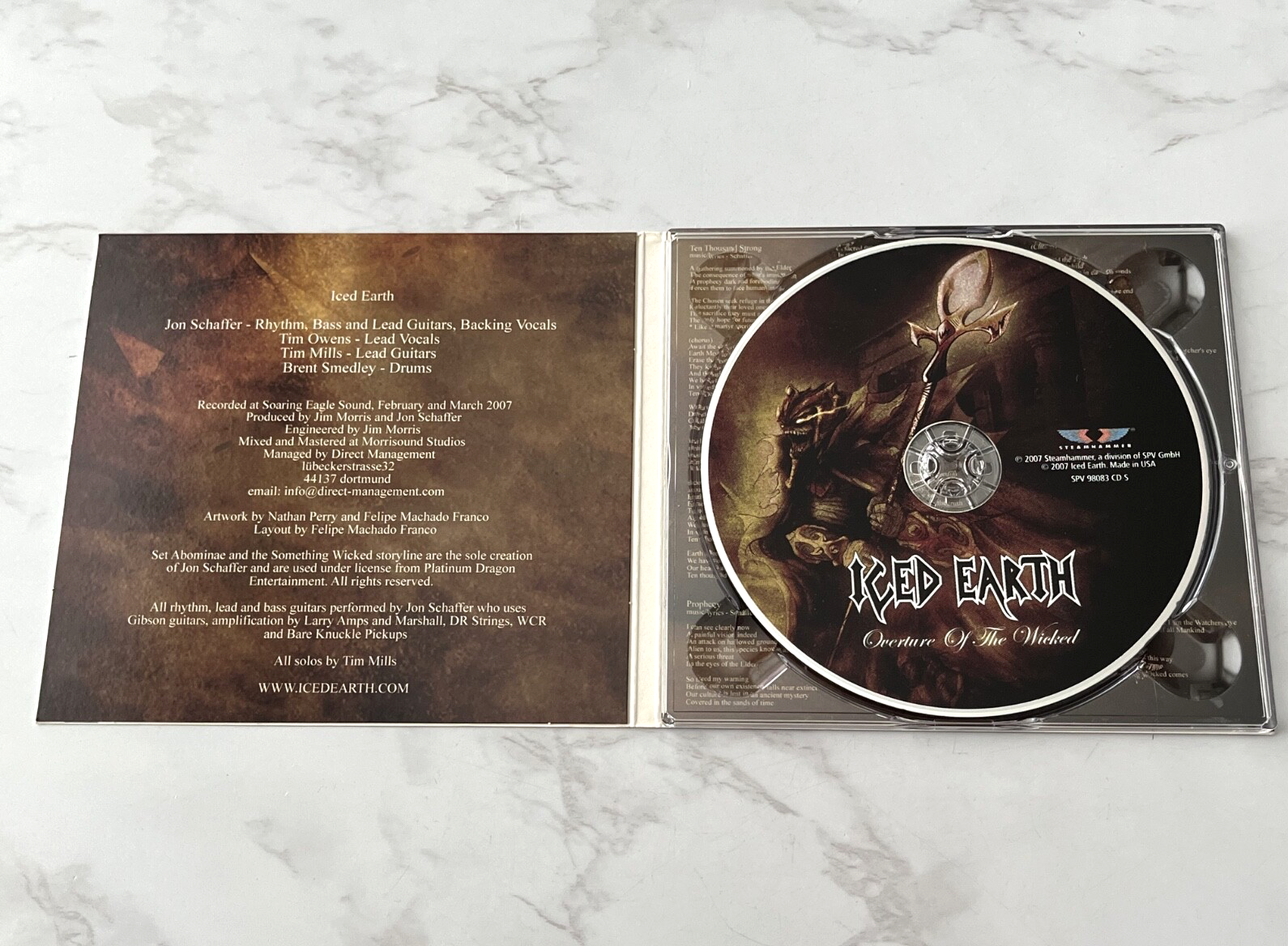 Iced Earth – Overture Of The Wicked (Maxi Single, Digipak) (2007)