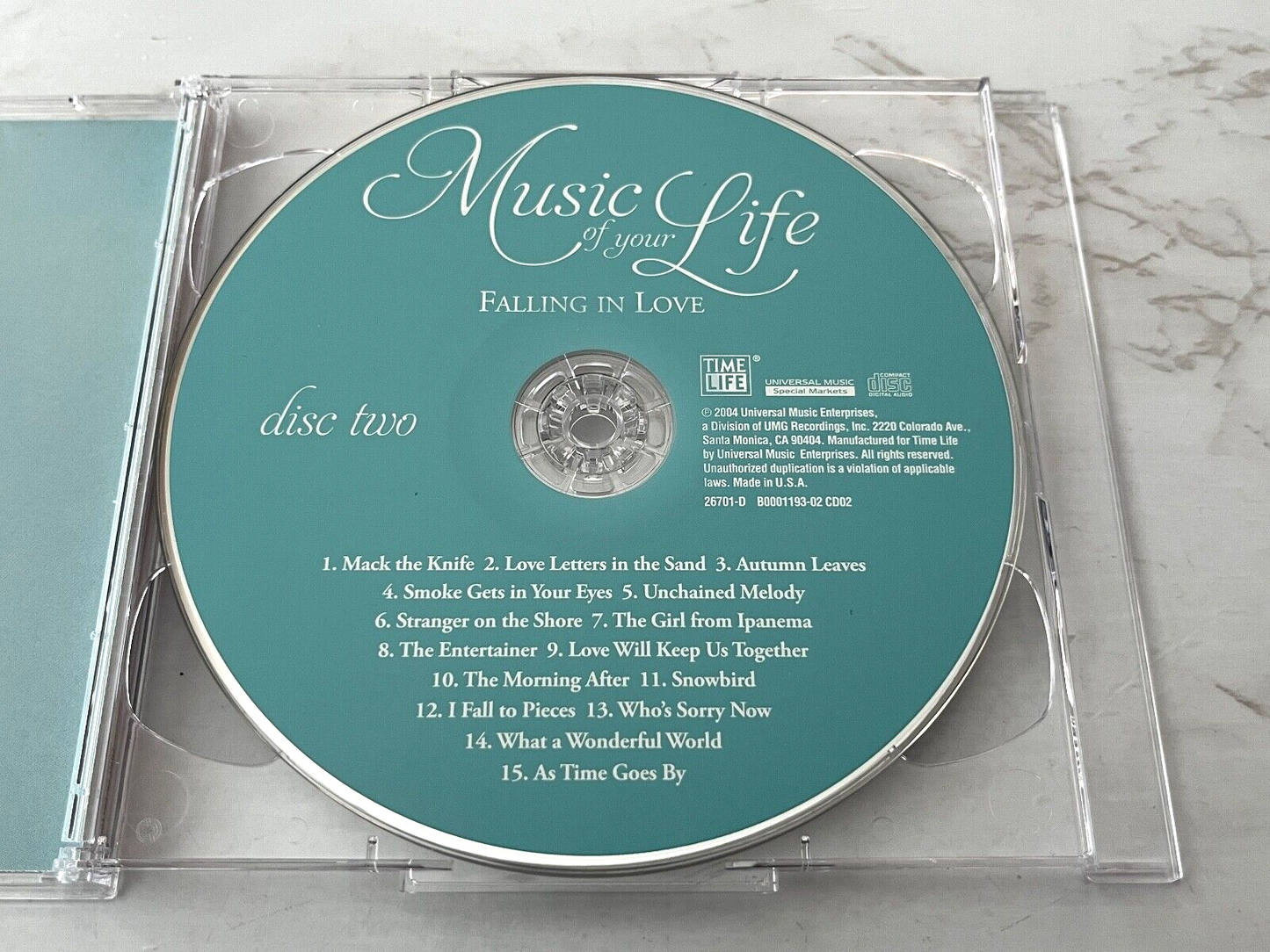 Connie Francis, Etta James, Patsy Cline, The Platters – Time Life Music Of Your Life Falling In Love 2 (1994)