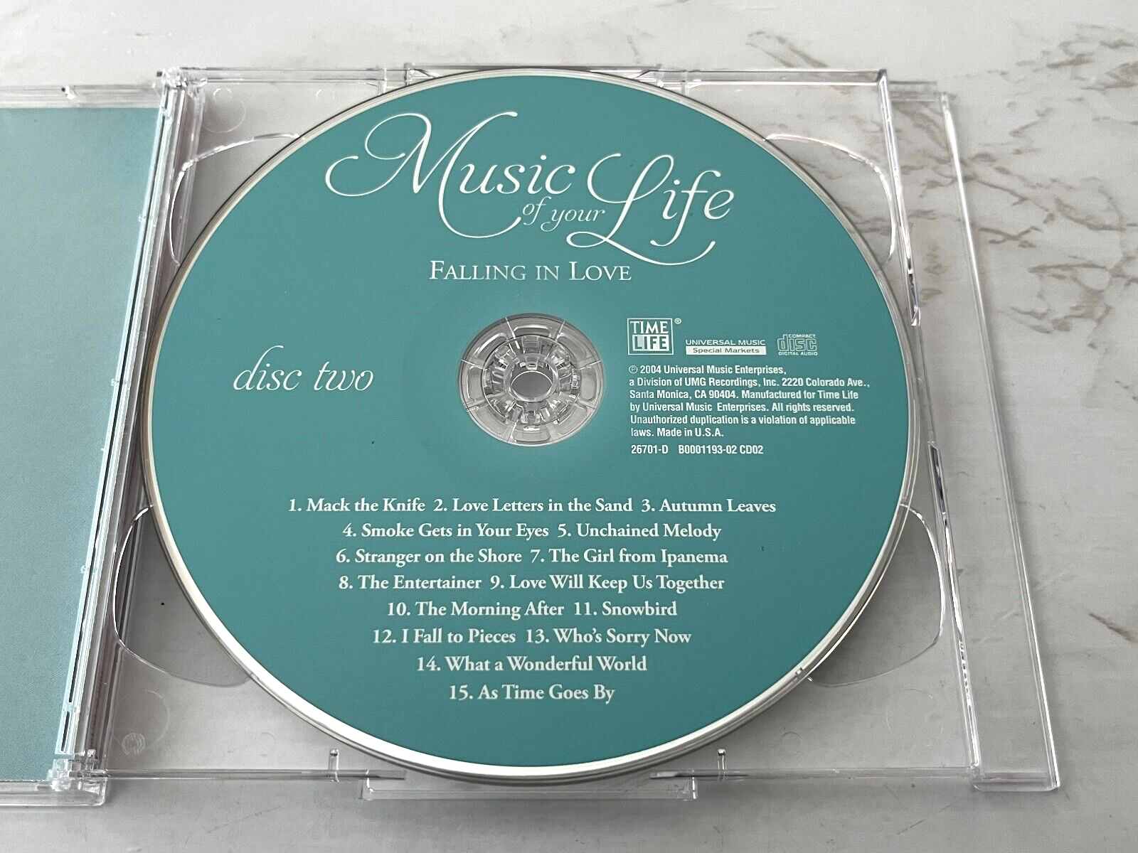 Connie Francis, Etta James, Patsy Cline, The Platters – Time Life Music Of Your Life Falling In Love 2 (1994)