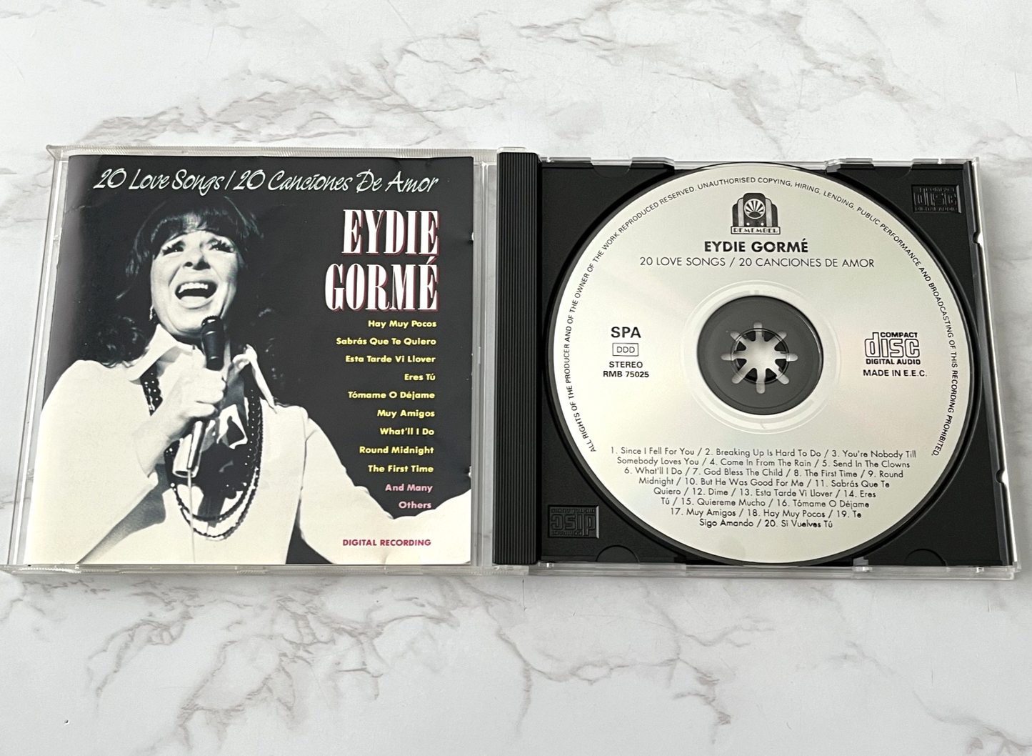 Eydie Gorme – 20 Love Songs 20 Canciones De Amor (1990)