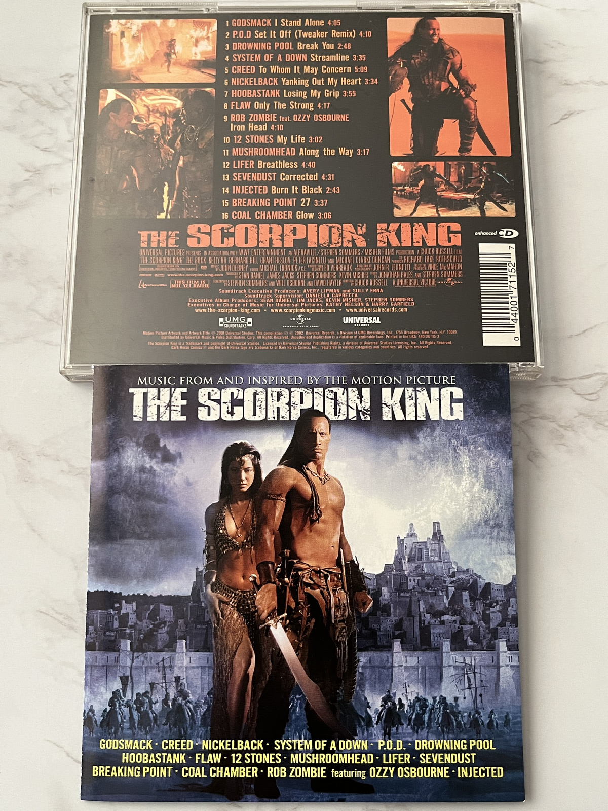 Coal Chamber, Godsmack, Rob Zombie, Sevendust, Various – The Scorpion King Music From The Motion Picture (2002)