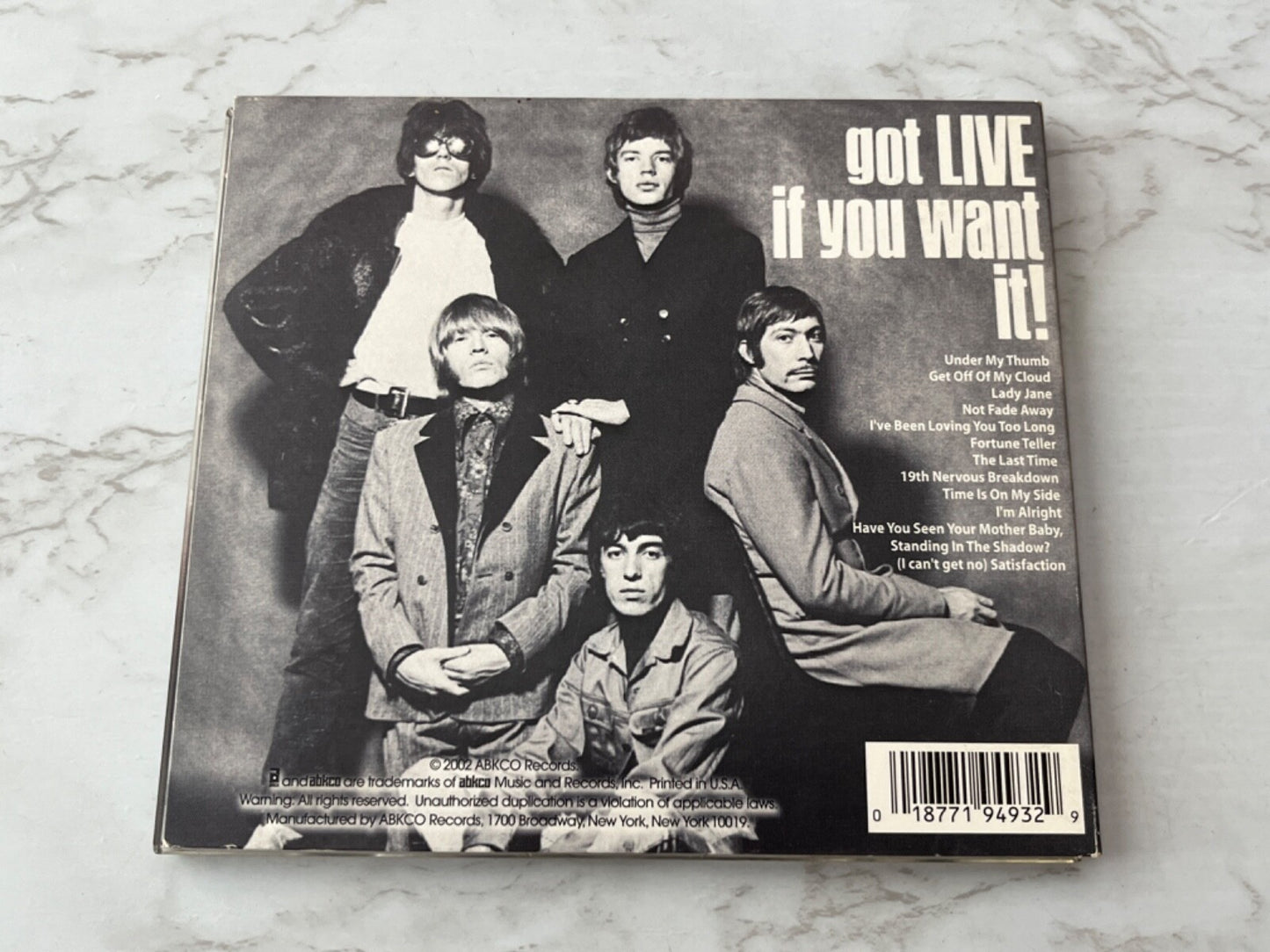 The Rolling Stones – Got Live If You Want It (2002) [JAPAN PRESS]