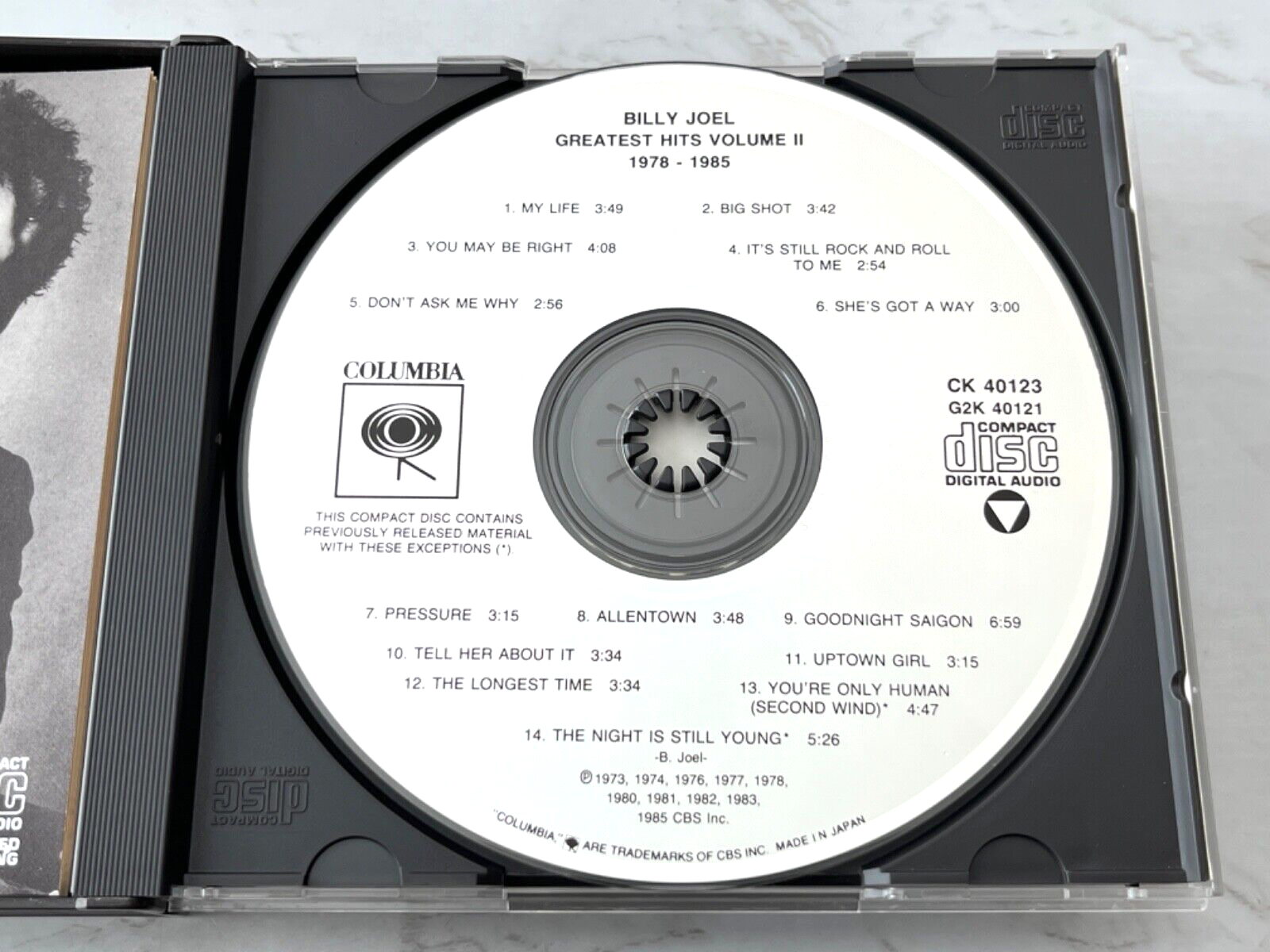 Billy Joel – Greatest Hits Vol. 1 & Vol. 2 2 (1985) [JAPAN PRESS]