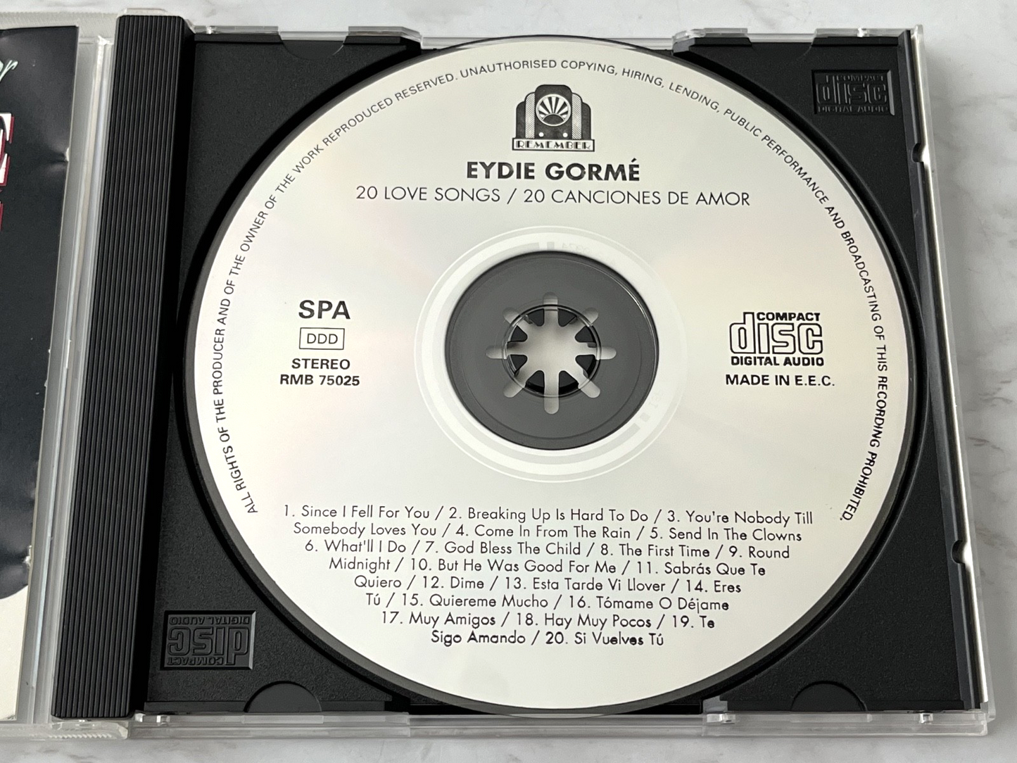 Eydie Gorme – 20 Love Songs 20 Canciones De Amor (1990)
