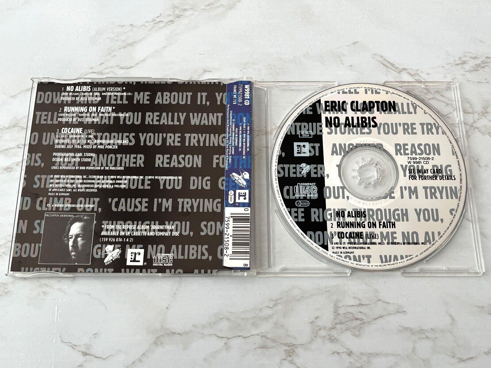 Eric Clapton – No Alibis (1990) [GERMAN PRESS]