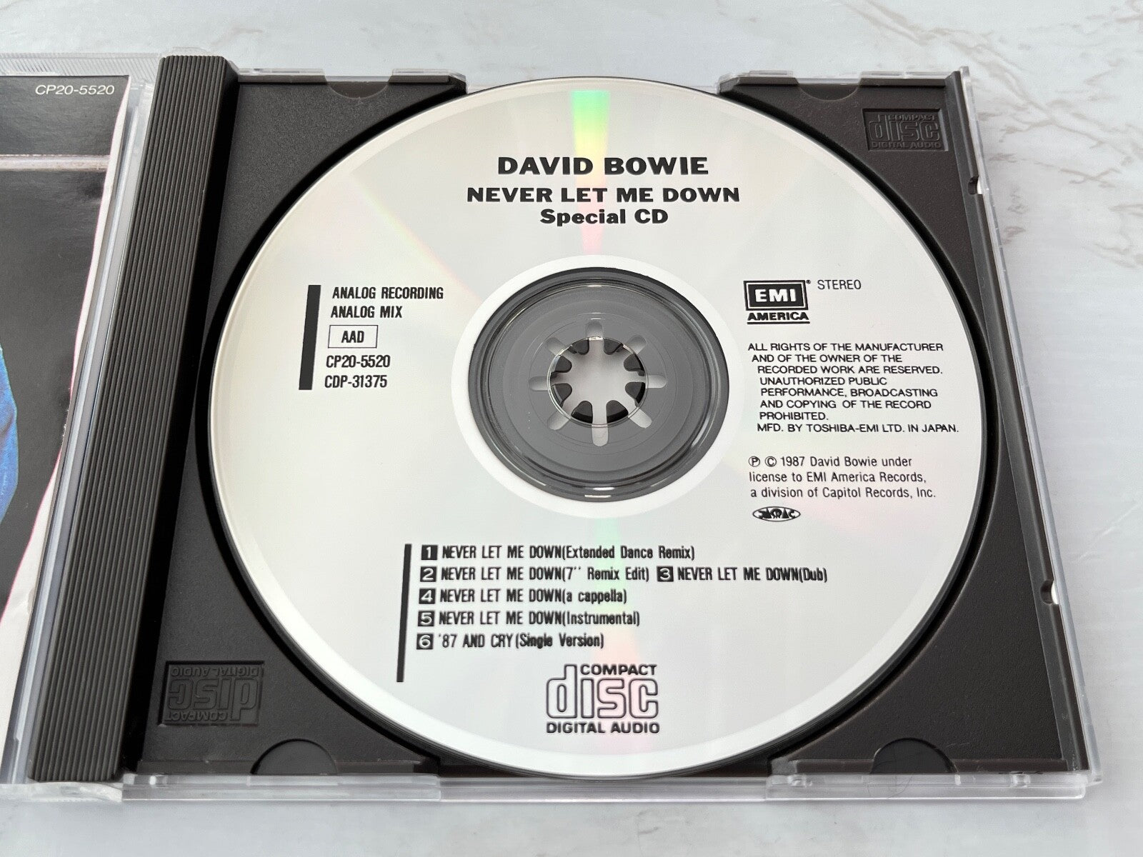 David Bowie – Never Let Me Down (Maxi Single) (1987) [JAPAN PRESS]