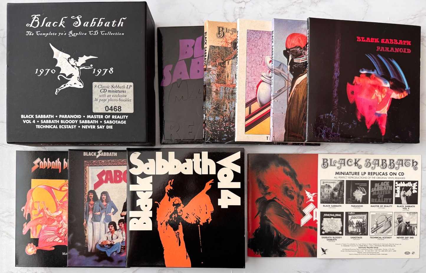 Black Sabbath – The Complete 70s Replica Collection 8 (Box Set) (2001)