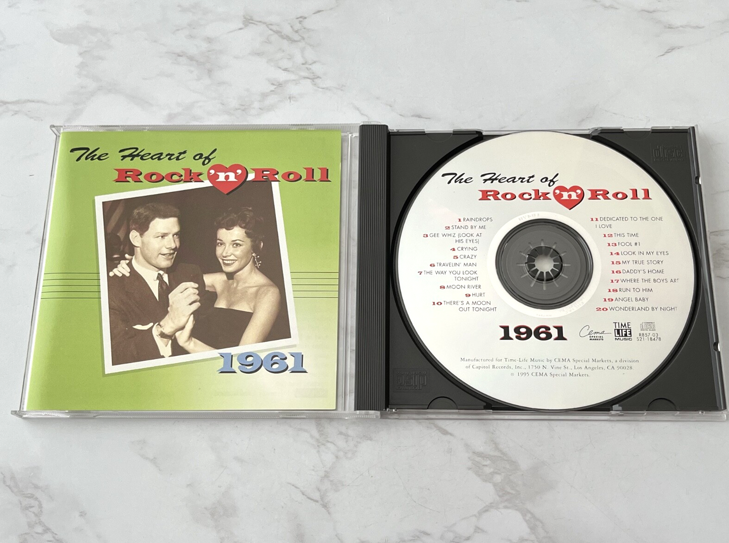 Bobby Vee, Carla Thomas, Roy Orbison, The Shirelles, Various – Time Life Music The Heart Of Rock N Roll 1961 (1995)
