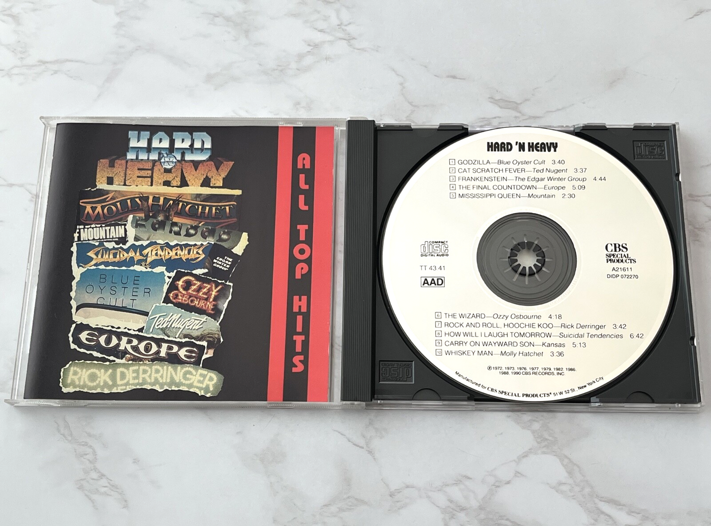 Blue Oyster Cult, Kansas, Molly Hatchet, Ozzy Osbourne, Ted Nugent – Hard N Heavy (1990)