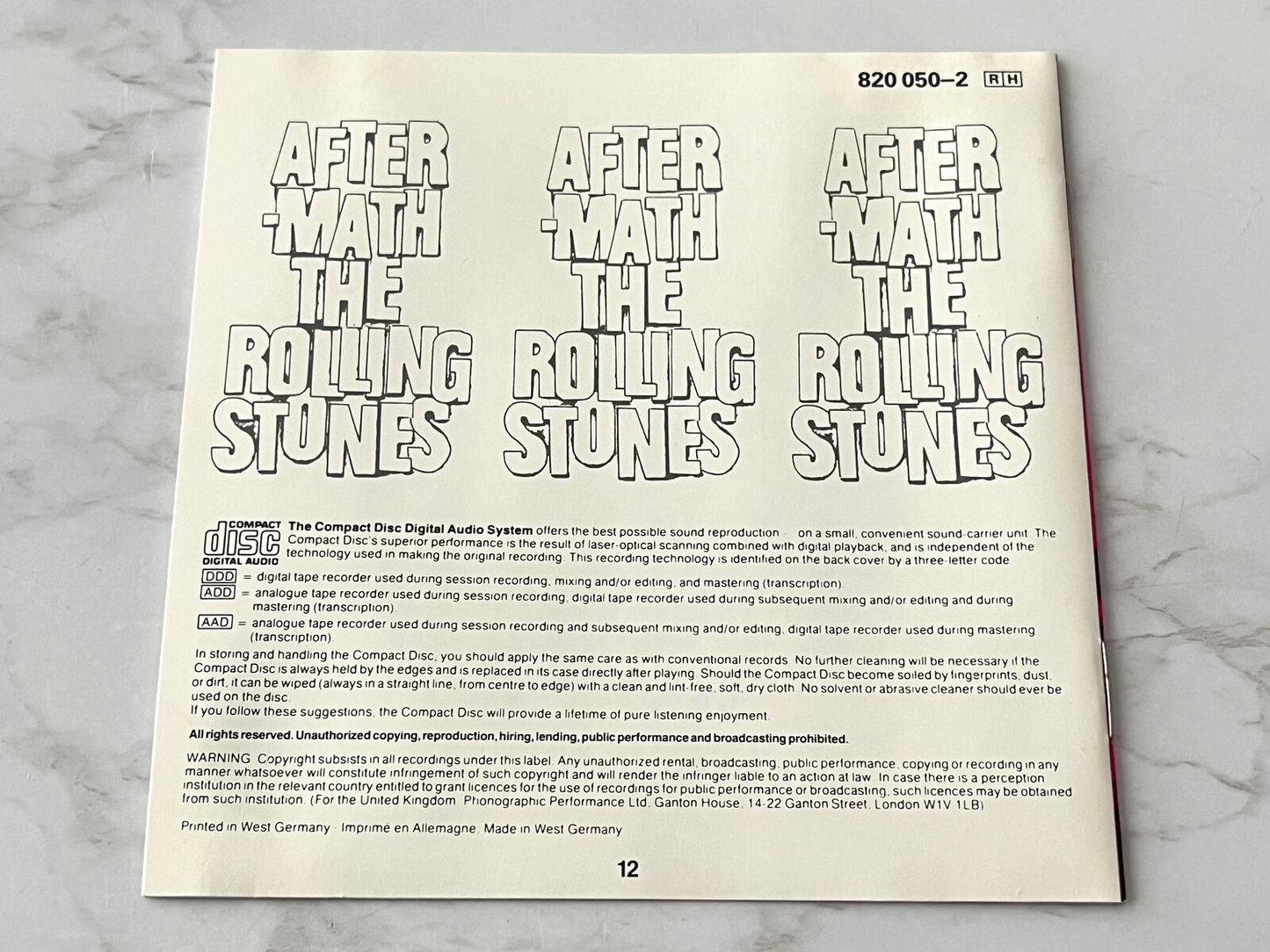 The Rolling Stones – Aftermath [GERMAN PRESS]