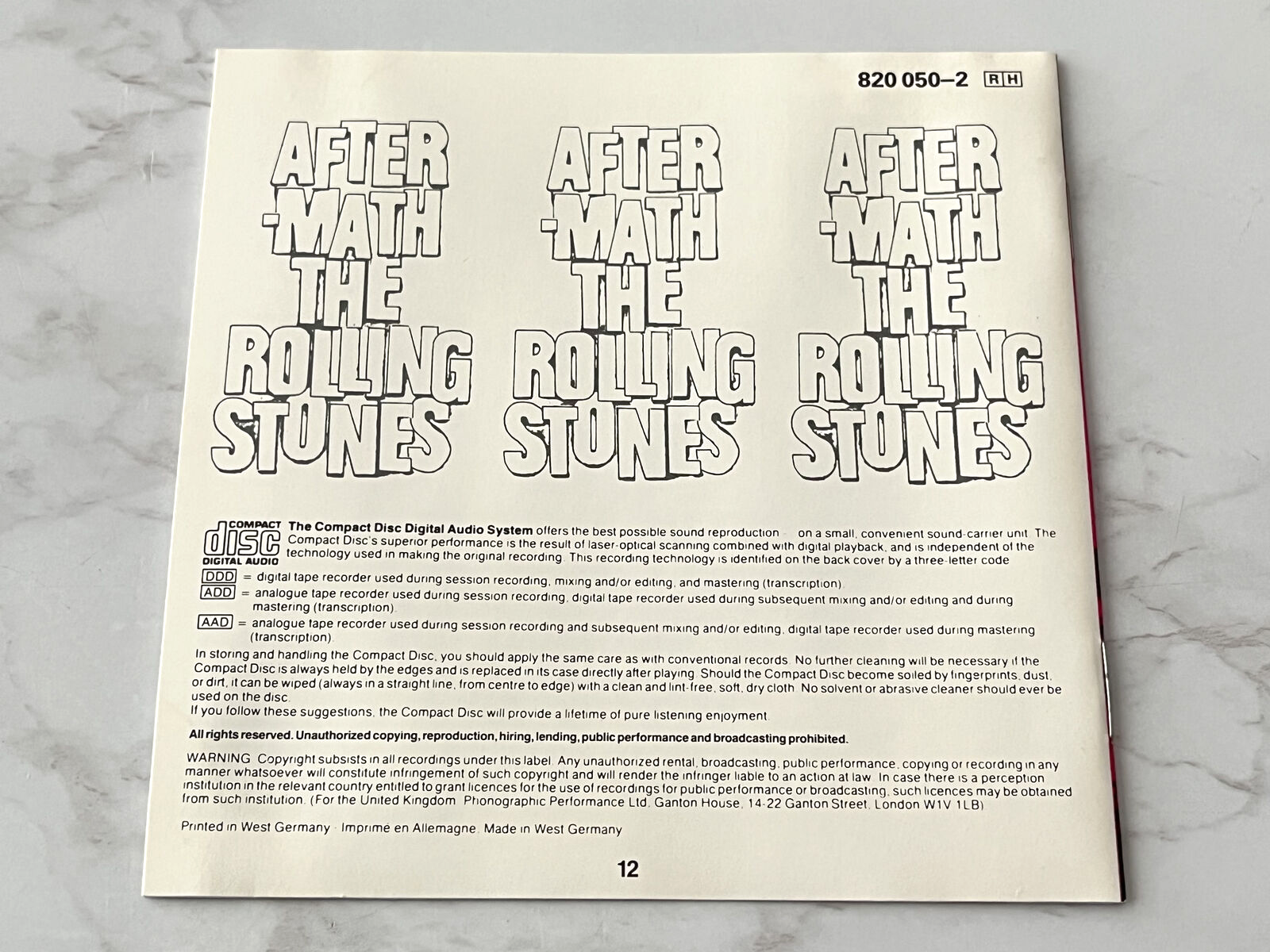 The Rolling Stones – Aftermath [GERMAN PRESS]
