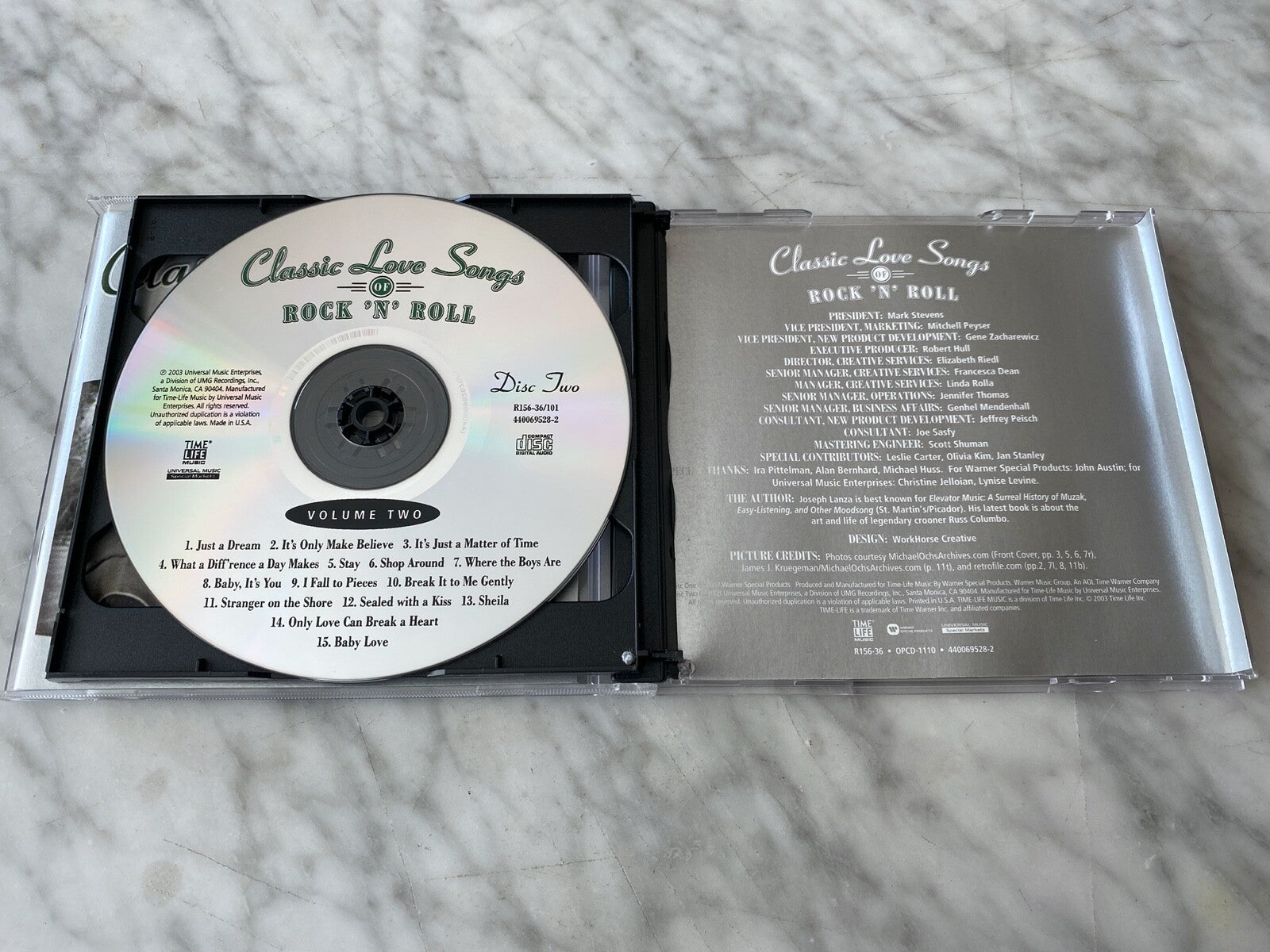 Time Life Music Classic Love Songs Of Rock N Roll Vol. 2 (2003)