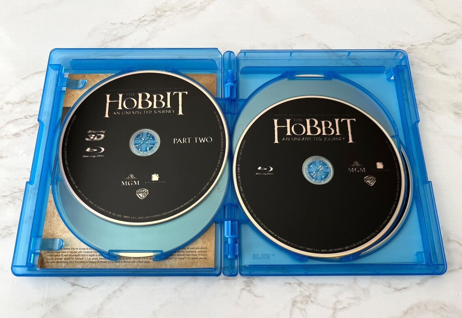 The Hobbit An Unexpected Journey 3D/Blu-ray/DVD 5 Disc Set! J.R.R. Tolkien (2012)