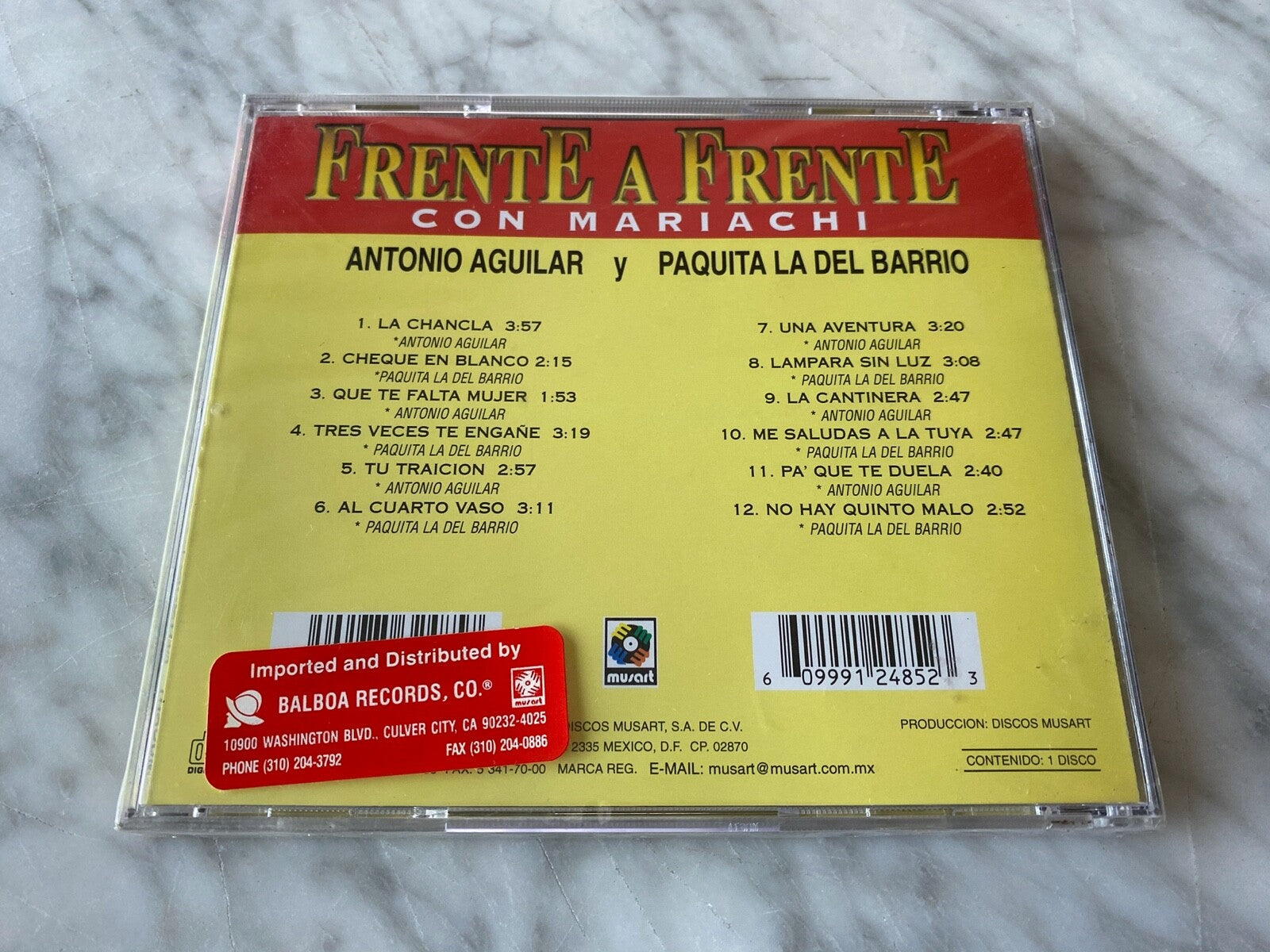 Paquita la del barrio, Antonio Aguliar, Various – Antonio Aguilar Y Paquita La Del Barrio Frente A Frente (2001)