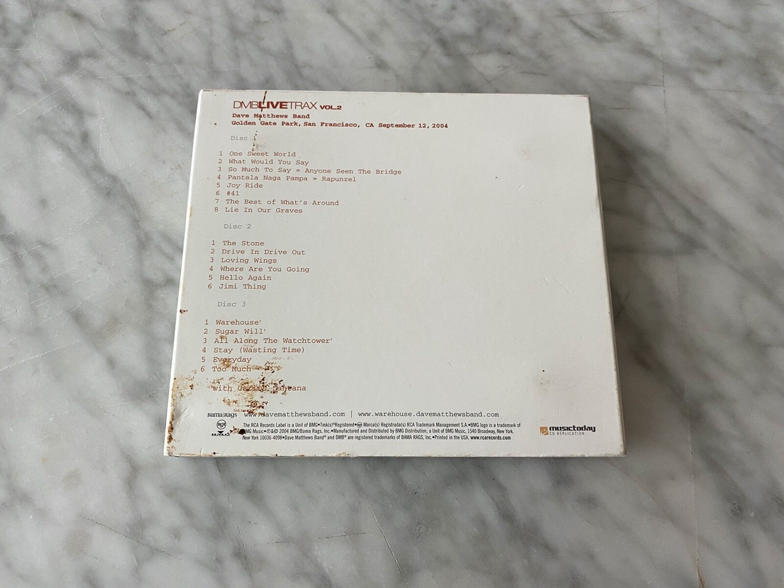 Dave Matthews Band – Live Trax Vol. 2 3 (Digipak) (2004)