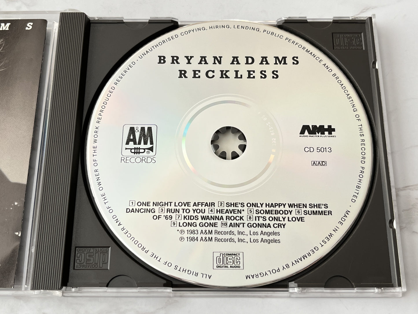 Bryan Adams – Reckless (1984) [GERMAN PRESS]