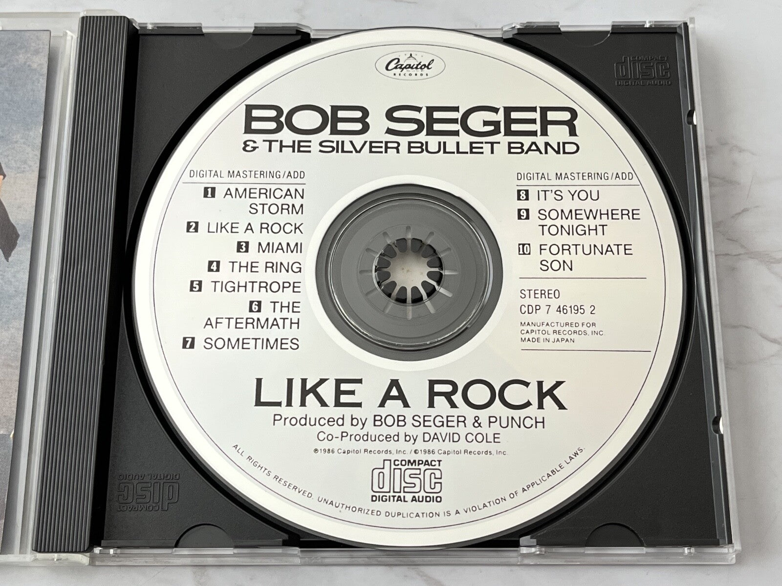 Bob Seger & The Silver Bullet Band – Like A Rock (1986) [JAPAN PRESS]