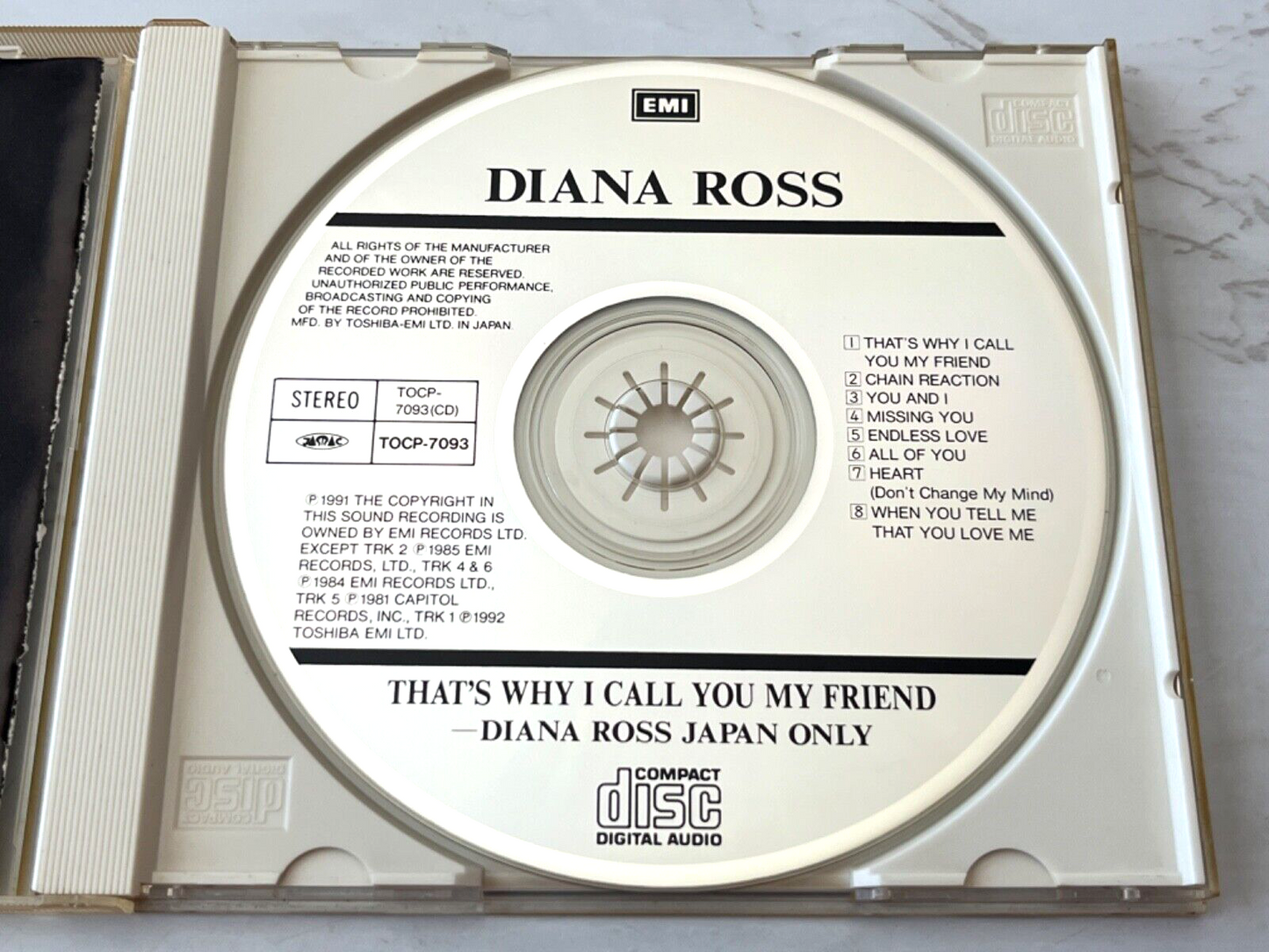 Diana Ross – That's Why I Call You My Friend (1992) [JAPAN PRESS]