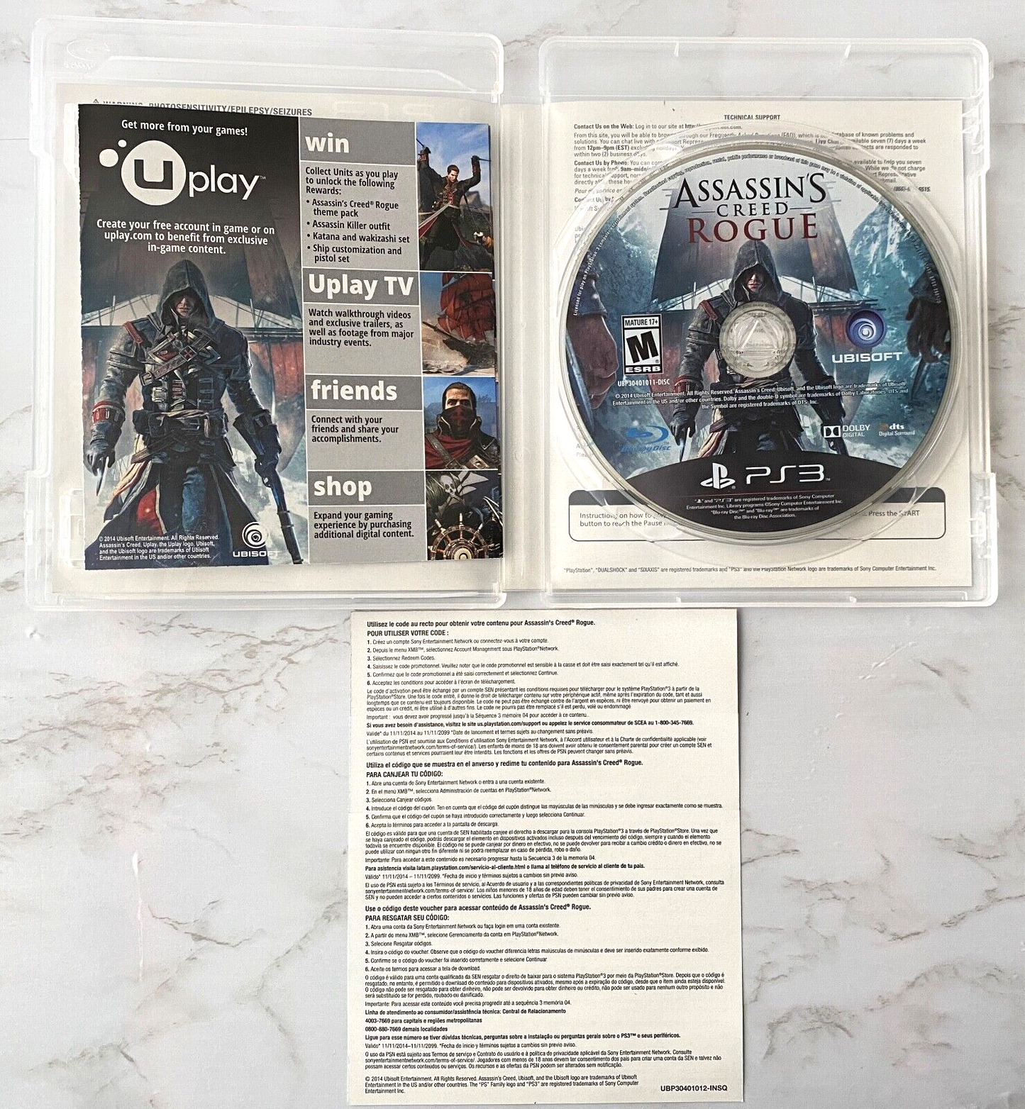 Assassin's Creed Rogue LIMITED EDITION! Sony PlayStation 3 Ubisoft 2014 PS3 (2014)