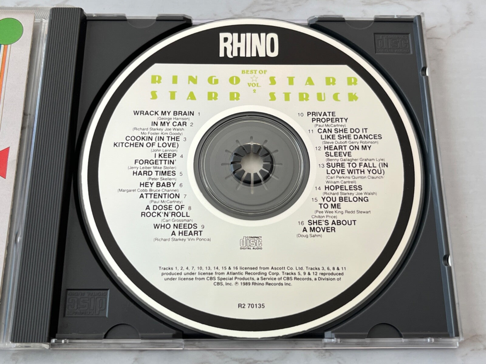 Ringo Starr – Starr Struck Best Of Vol. 2 (1989)