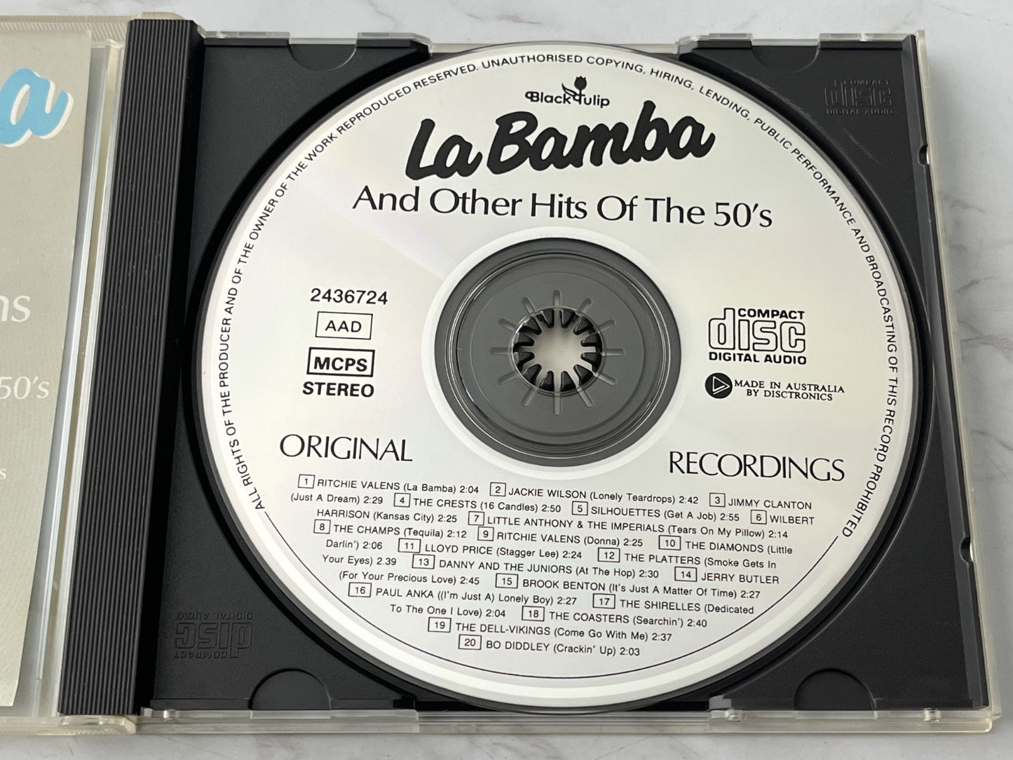 Paul Anka, Ritchie Valens, The Platters, Various, The Diamonds – La Bamba And Other Hits Of The 50's [AUSTRALIA PRESS]