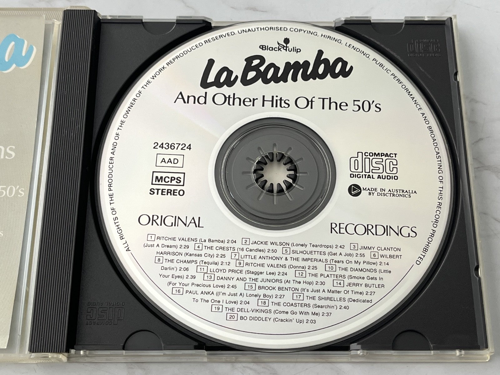Paul Anka, Ritchie Valens, The Platters, Various, The Diamonds – La Bamba And Other Hits Of The 50's [AUSTRALIA PRESS]