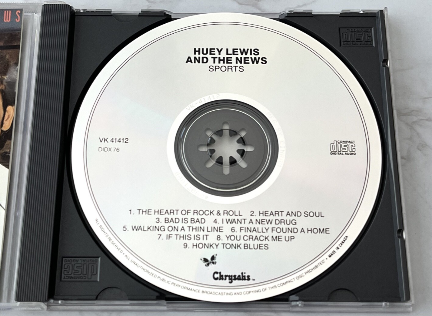 Huey Lewis And The News – Sports (1989) [CANADA PRESS]