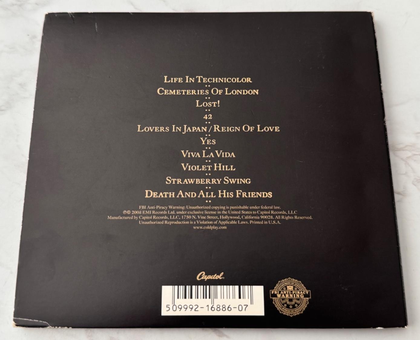Coldplay – Viva La Vida Or Death And All His Friends (Digipak) (2008)
