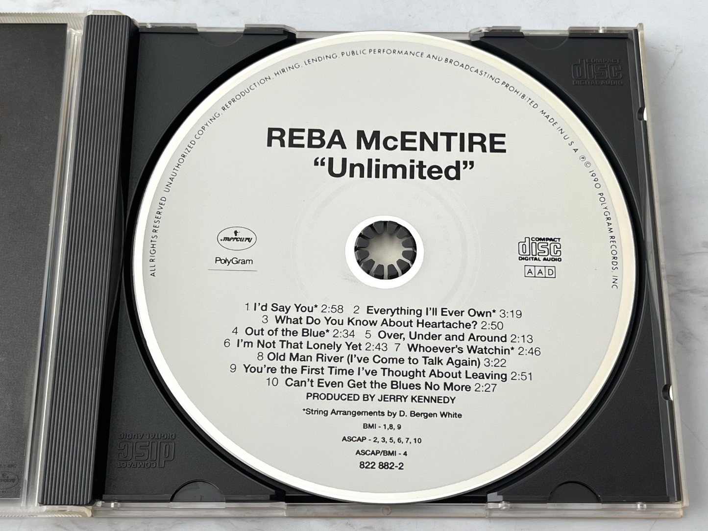 Reba McEntire – Unlimited ORIGINAL USA PRESS! 1990 Mercury 822 882-2 (1990)