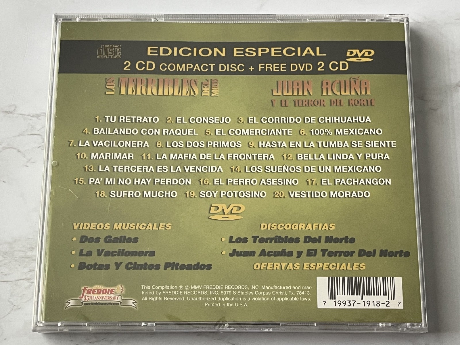 Los Terribles Del Norte, Juan Acuña – Pelea De Gallos (CD/DVD)