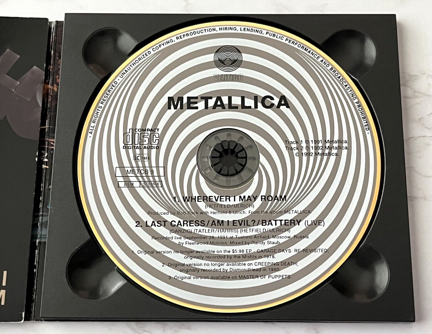 Metallica – Wherever I May Roam (Digipak) (1992)