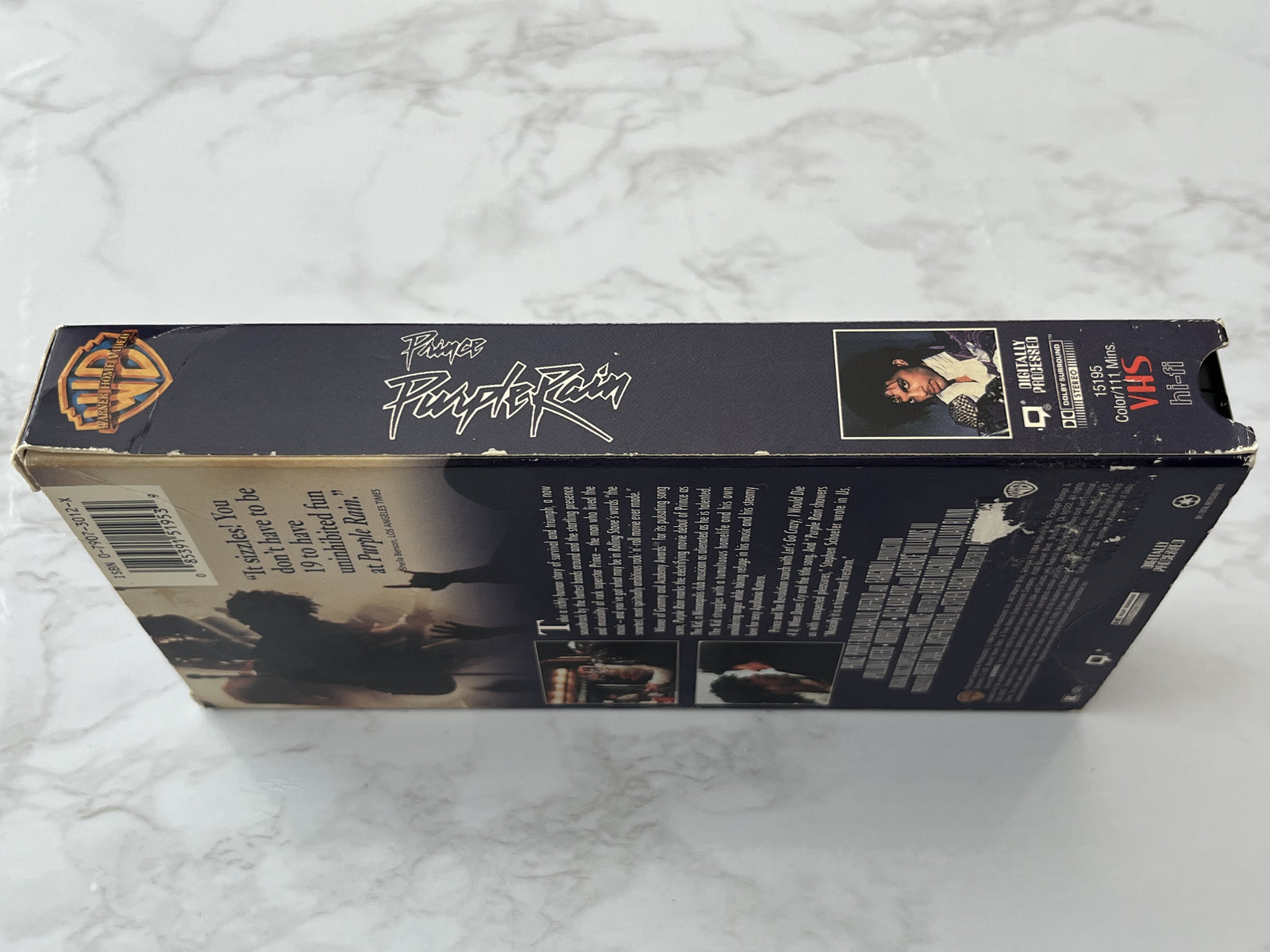 Prince Purple Rain VHS 1984 Warner 15195 Let's Go Crazy, When Doves Cry (1984)