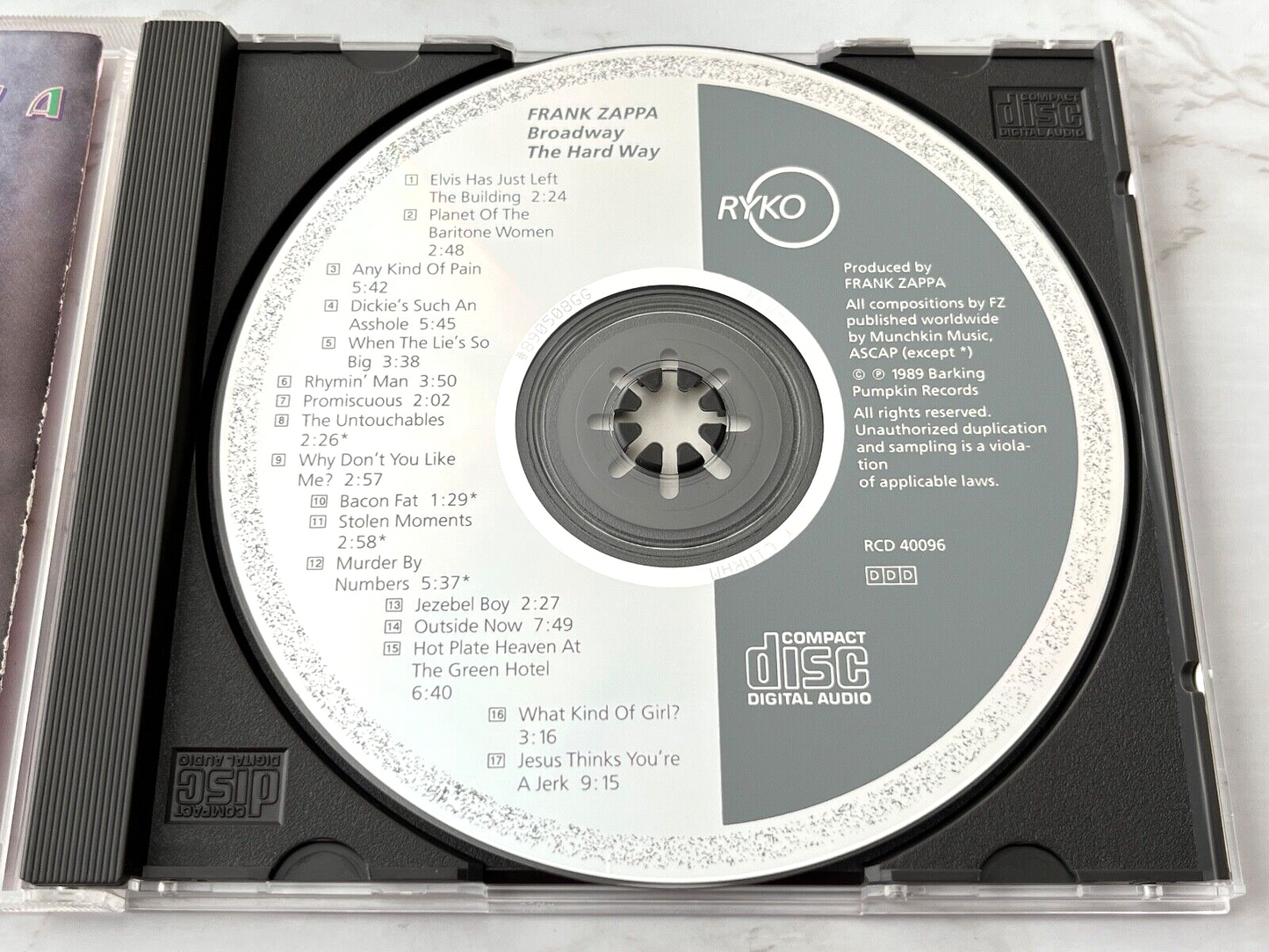 Frank Zappa – Broadway The Hard Way (1989) [CANADA PRESS]