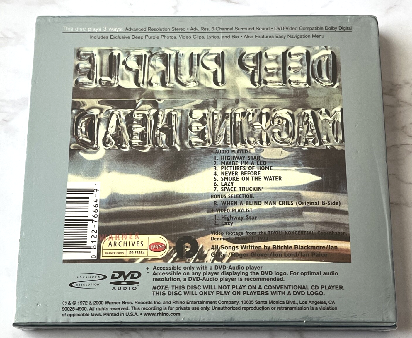 Deep Purple – Machine Head DVD (2001)