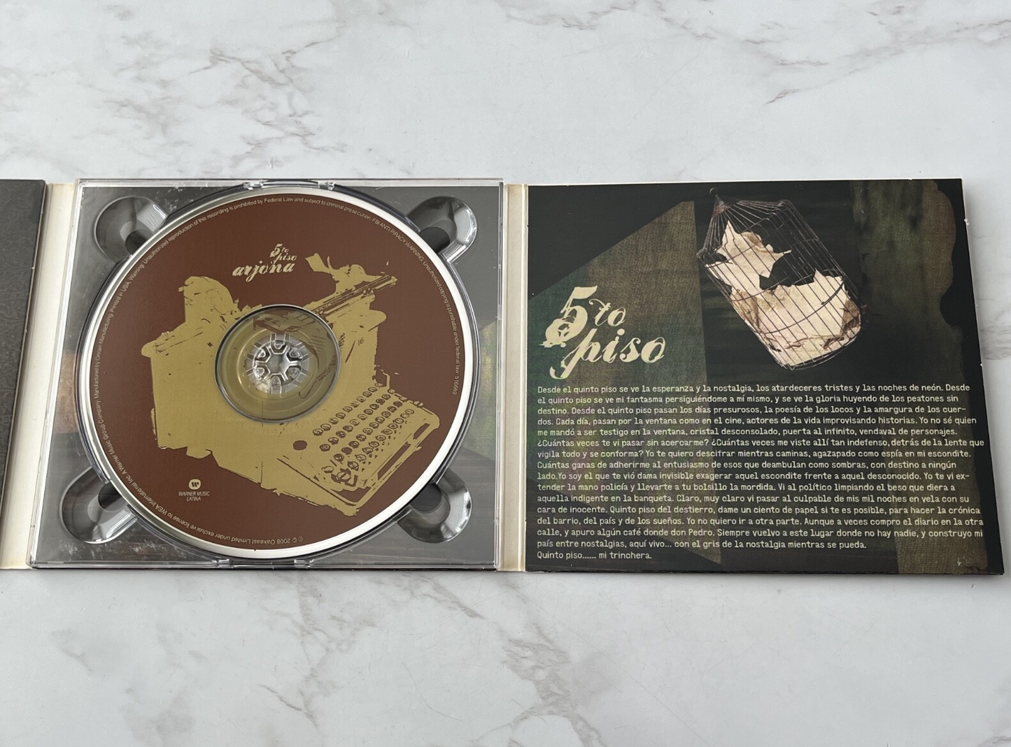 Ricardo Arjona – 5to Piso (Digipak) (2008)