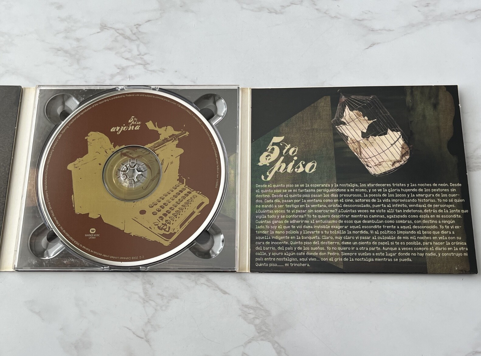 Ricardo Arjona – 5to Piso (Digipak) (2008)